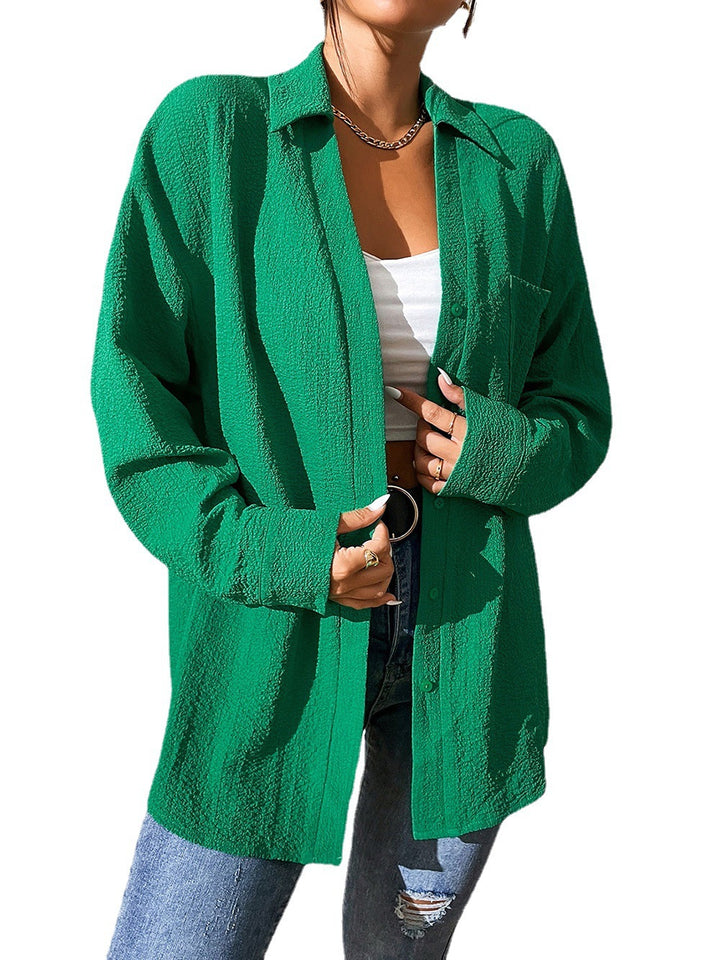 Damernas Lätt fritidsskjorta med strukturerad tyg Eva Jonsson-Eva Jonsson