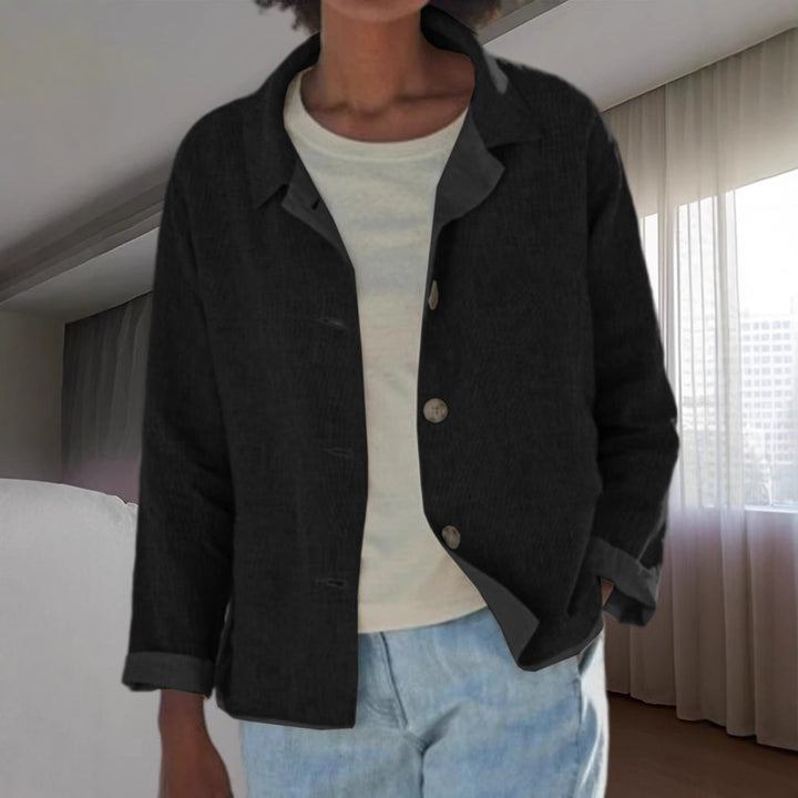 Damernas Lätt överblåsjacka med strukturerat vävmönster Eva Jonsson-Eva Jonsson