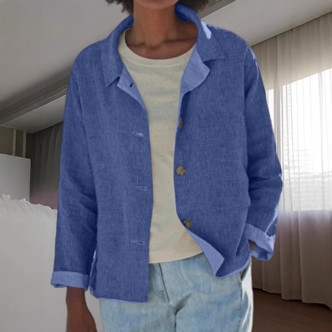 Damernas Lätt överblåsjacka med strukturerat vävmönster Eva Jonsson-Eva Jonsson