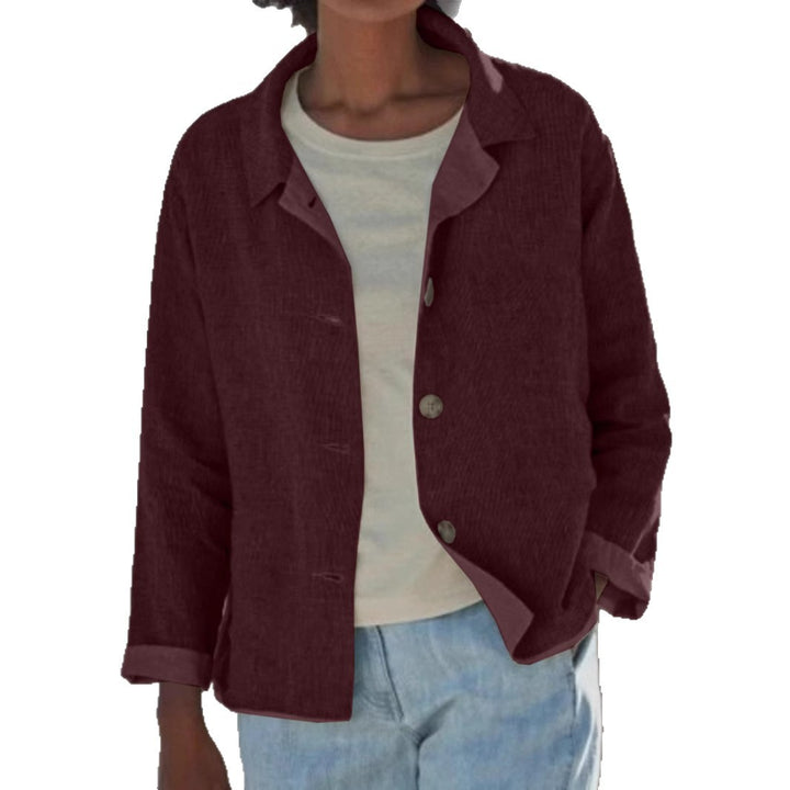 Damernas Lätt överblåsjacka med strukturerat vävmönster Eva Jonsson-Eva Jonsson