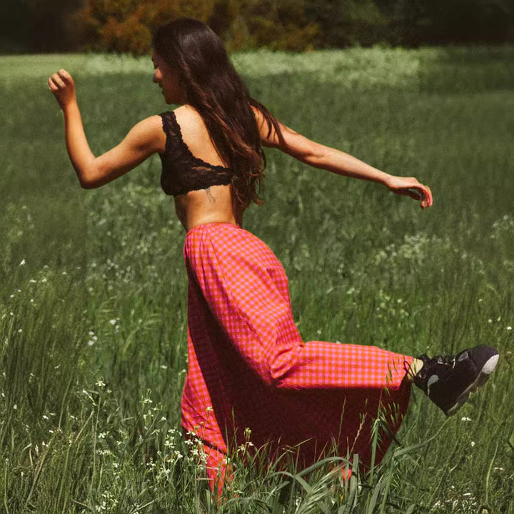 Damernas Lätt skurna Maxikjol med praktiska fickor Eva Jonsson-Eva Jonsson