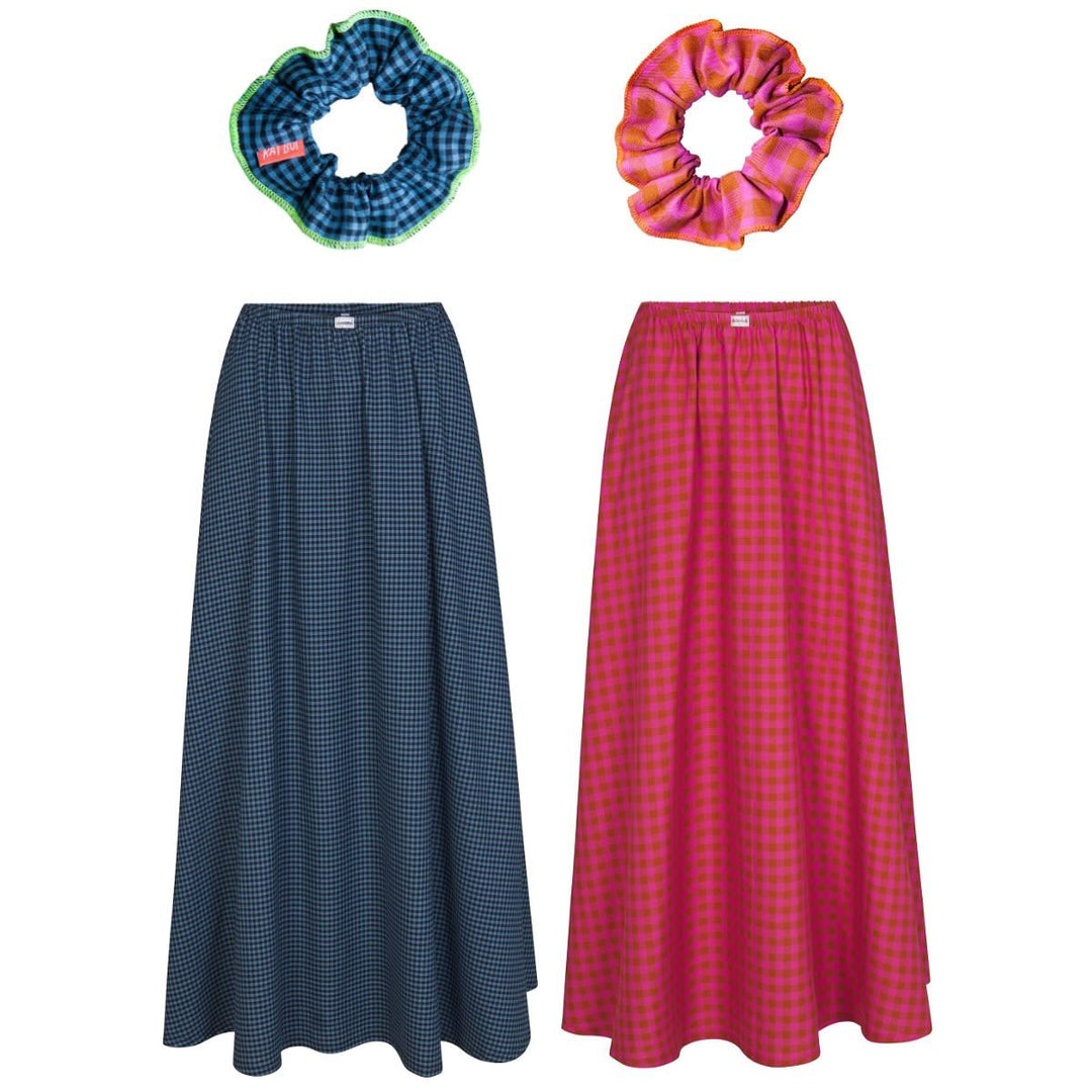 Damernas Lätt skurna Maxikjol med praktiska fickor Eva Jonsson-Eva Jonsson