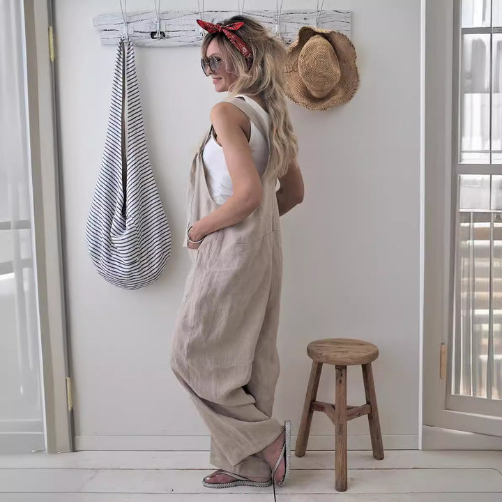 Damernas Lätta Overall med praktiska fickor och justerbara axelband Eva Jonsson-Eva Jonsson