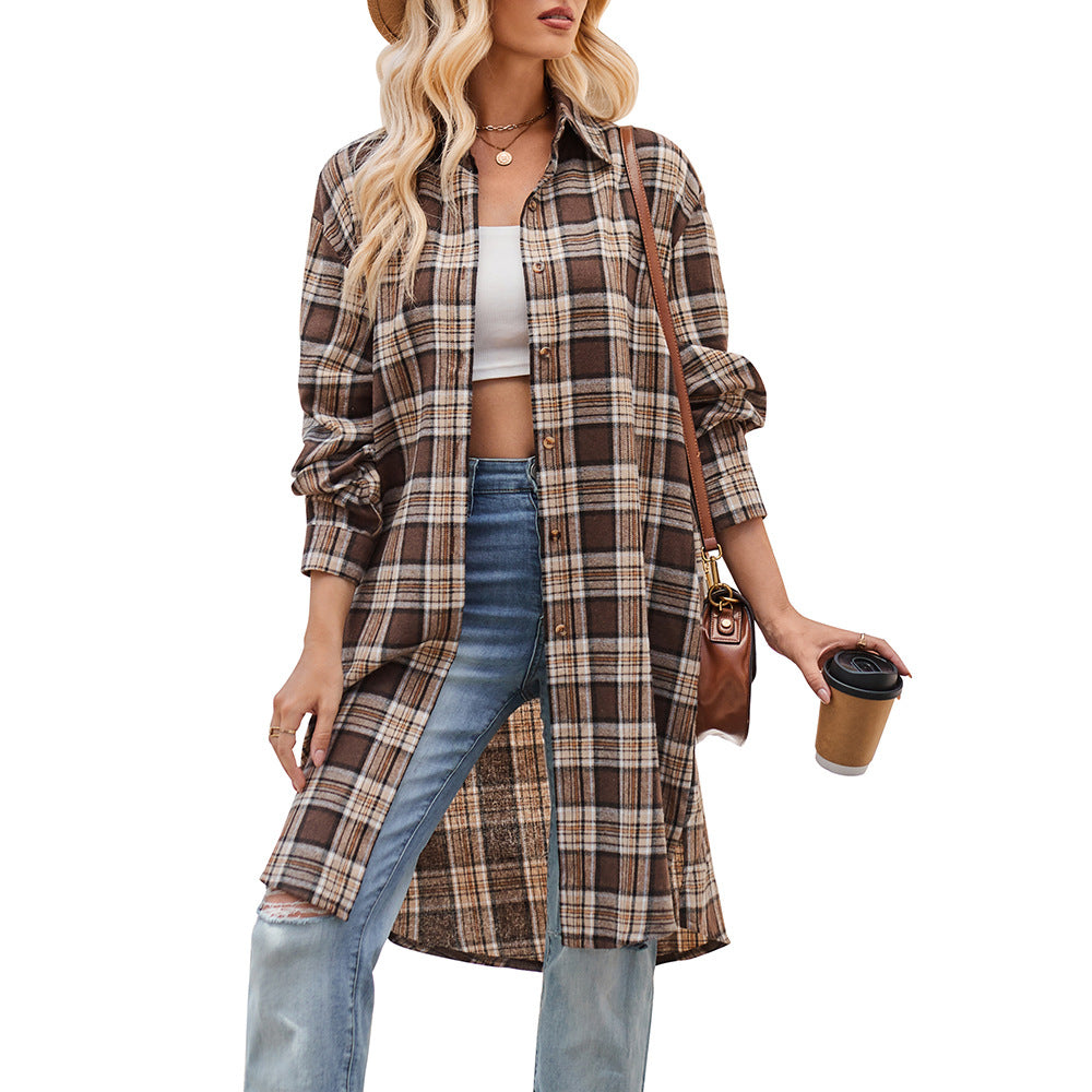 Damernas Lättsam Flanellskjortjacka i Oversized-snitt Mirla-Eva Jonsson