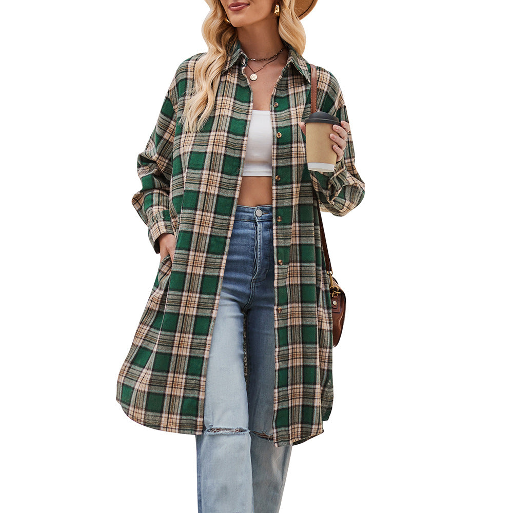 Damernas Lättsam Flanellskjortjacka i Oversized-snitt Mirla-Eva Jonsson