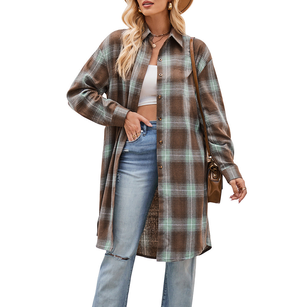 Damernas Lättsam Flanellskjortjacka i Oversized-snitt Mirla-Eva Jonsson