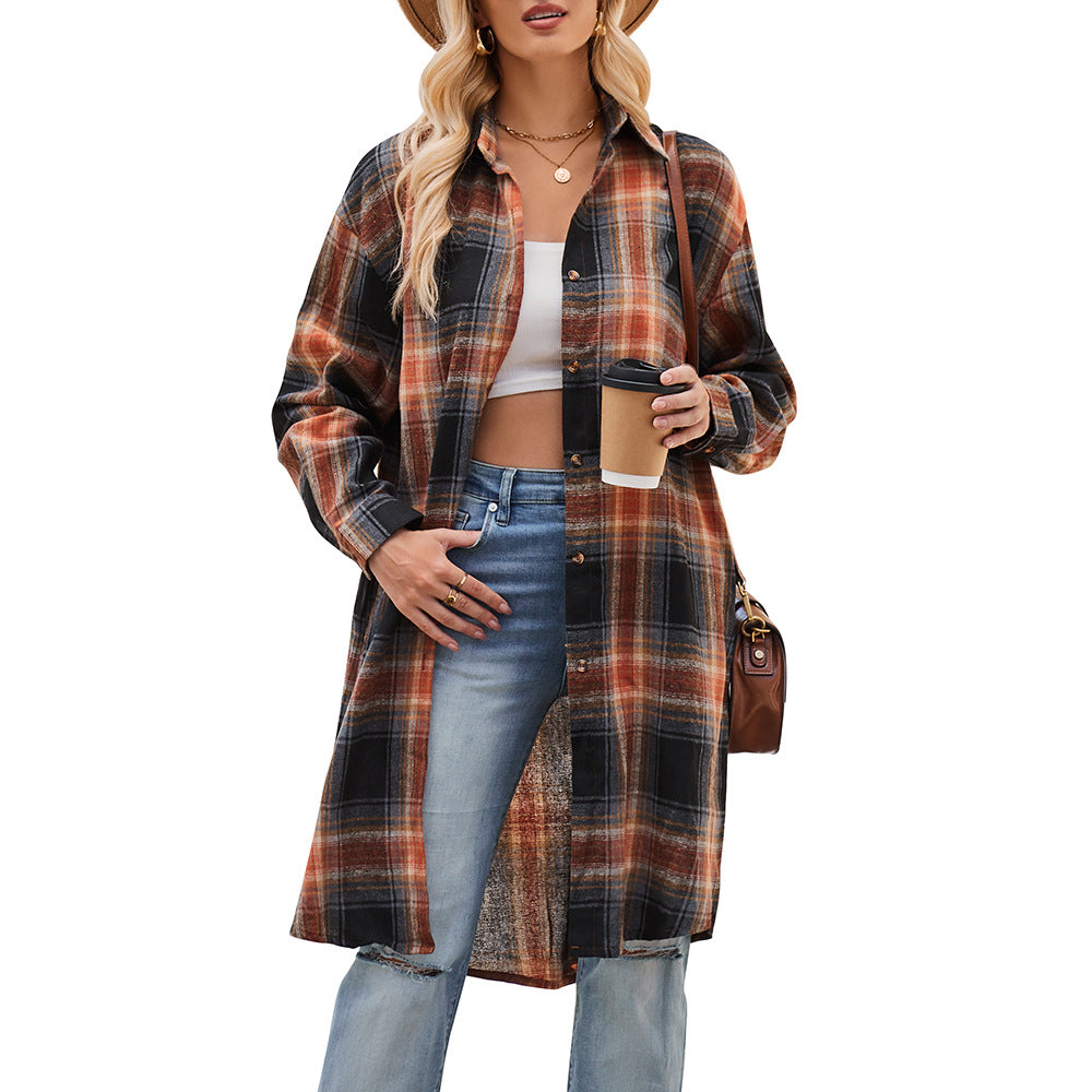 Damernas Lättsam Flanellskjortjacka i Oversized-snitt Mirla-Eva Jonsson