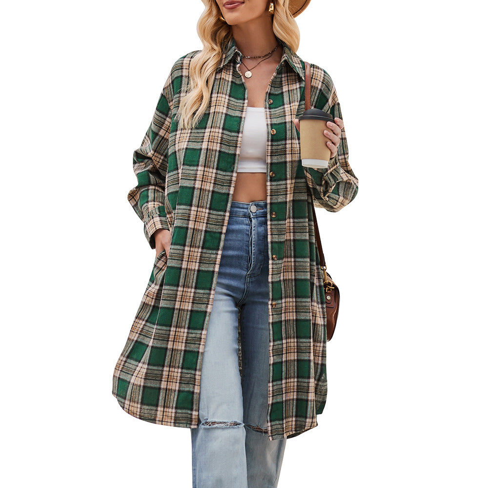 Damernas Lättsam Flanellskjortjacka i Oversized-snitt Mirla-Eva Jonsson