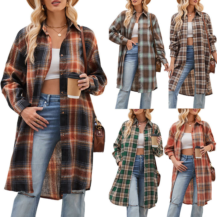 Damernas Lättsam Flanellskjortjacka i Oversized-snitt Mirla-Eva Jonsson