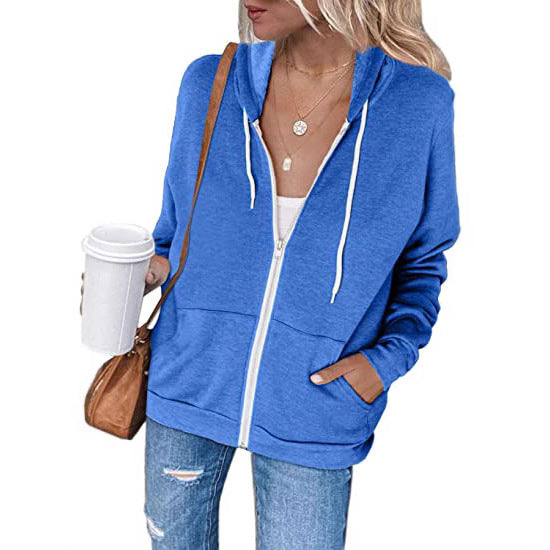 Damernas Lättsam Hoodie med Fullständig Dragkedja och Praktiska Fickor Mirla-Eva Jonsson