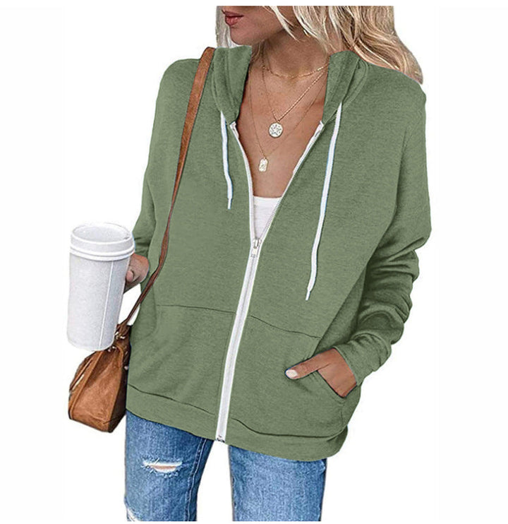 Damernas Lättsam Hoodie med Fullständig Dragkedja och Praktiska Fickor Mirla-Eva Jonsson