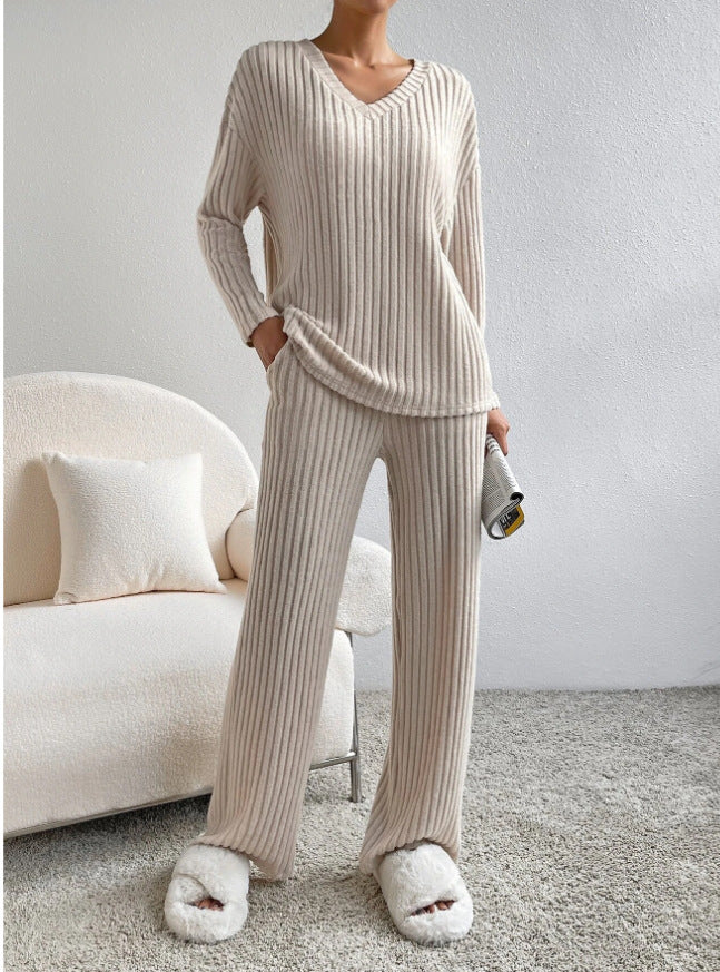 Damernas Lättstickade Loungewear-Set Eva Jonsson-Eva Jonsson