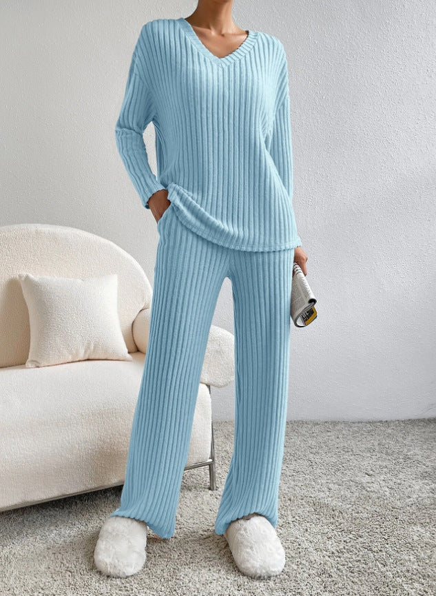 Damernas Lättstickade Loungewear-Set Eva Jonsson-Eva Jonsson