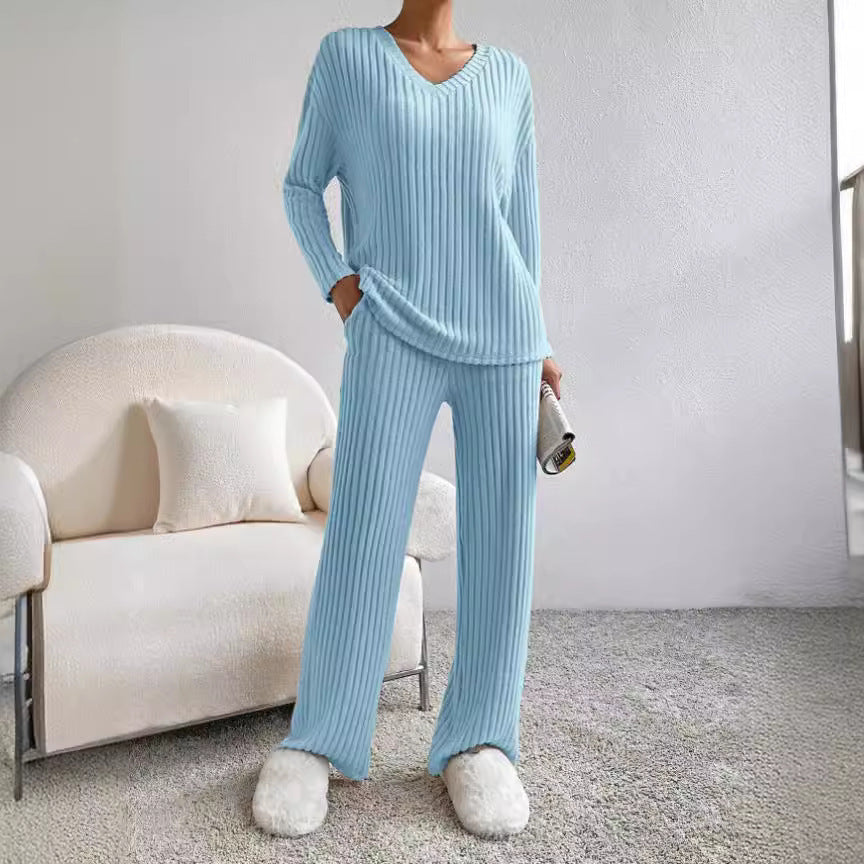 Damernas Lättstickade Loungewear-Set Eva Jonsson-Eva Jonsson