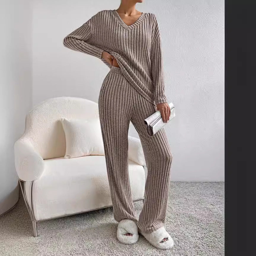 Damernas Lättstickade Loungewear-Set Eva Jonsson-Eva Jonsson