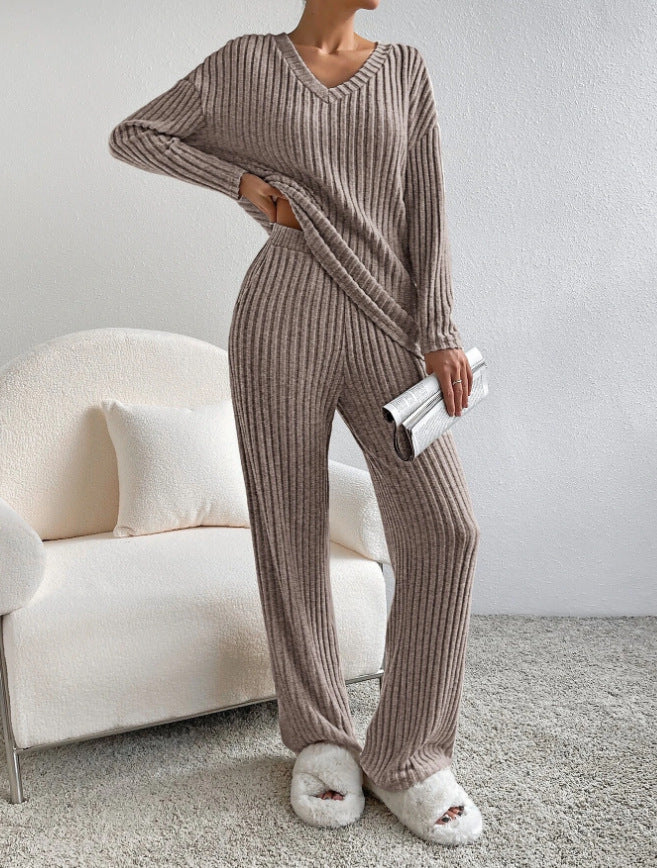 Damernas Lättstickade Loungewear-Set Eva Jonsson-Eva Jonsson