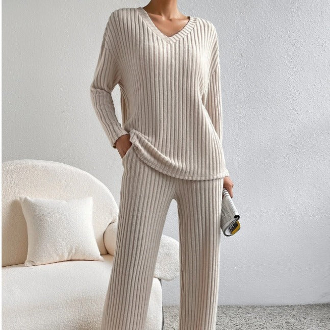 Damernas Lättstickade Loungewear-Set Eva Jonsson-Eva Jonsson