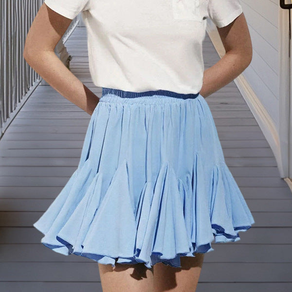 Damernas Lekfull kjol med elastisk midja och flödande tyg Eva Jonsson-Eva Jonsson