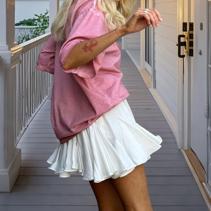 Damernas Lekfull kjol med elastisk midja och flödande tyg Eva Jonsson-Eva Jonsson