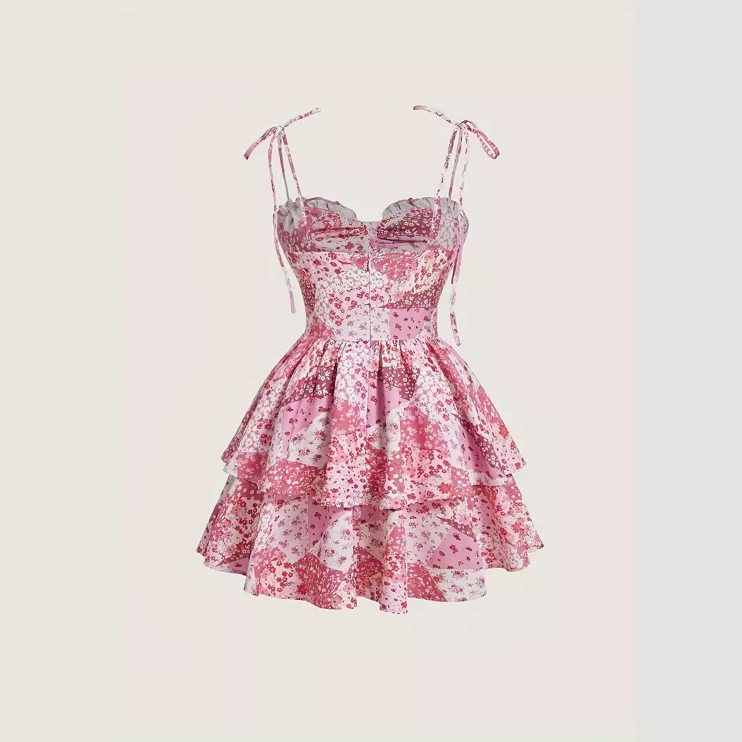 Damernas Lekfull sommarklänning med volangdetaljer Eva Jonsson-Eva Jonsson