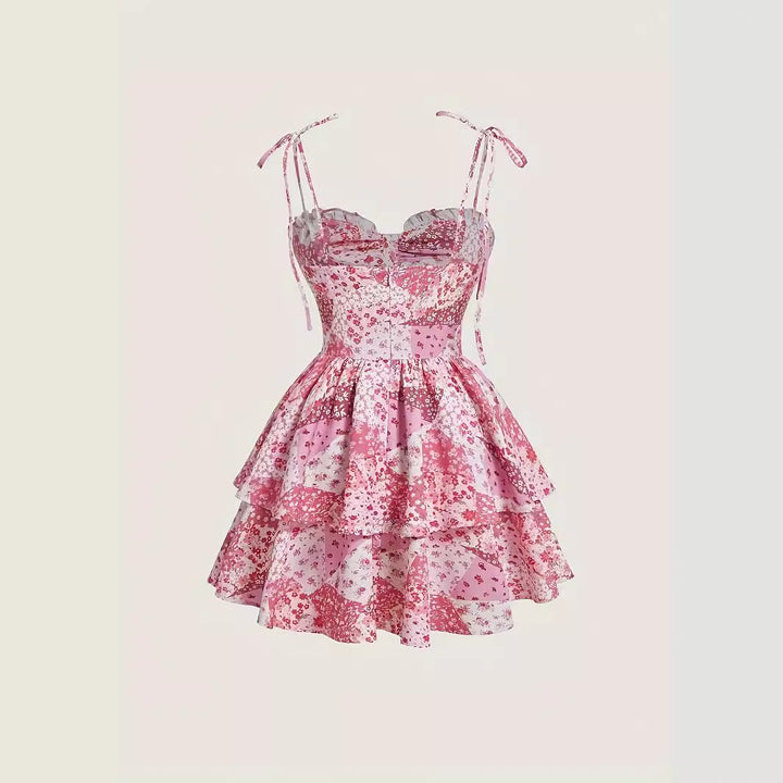 Damernas Lekfull sommarklänning med volangdetaljer Eva Jonsson-Eva Jonsson