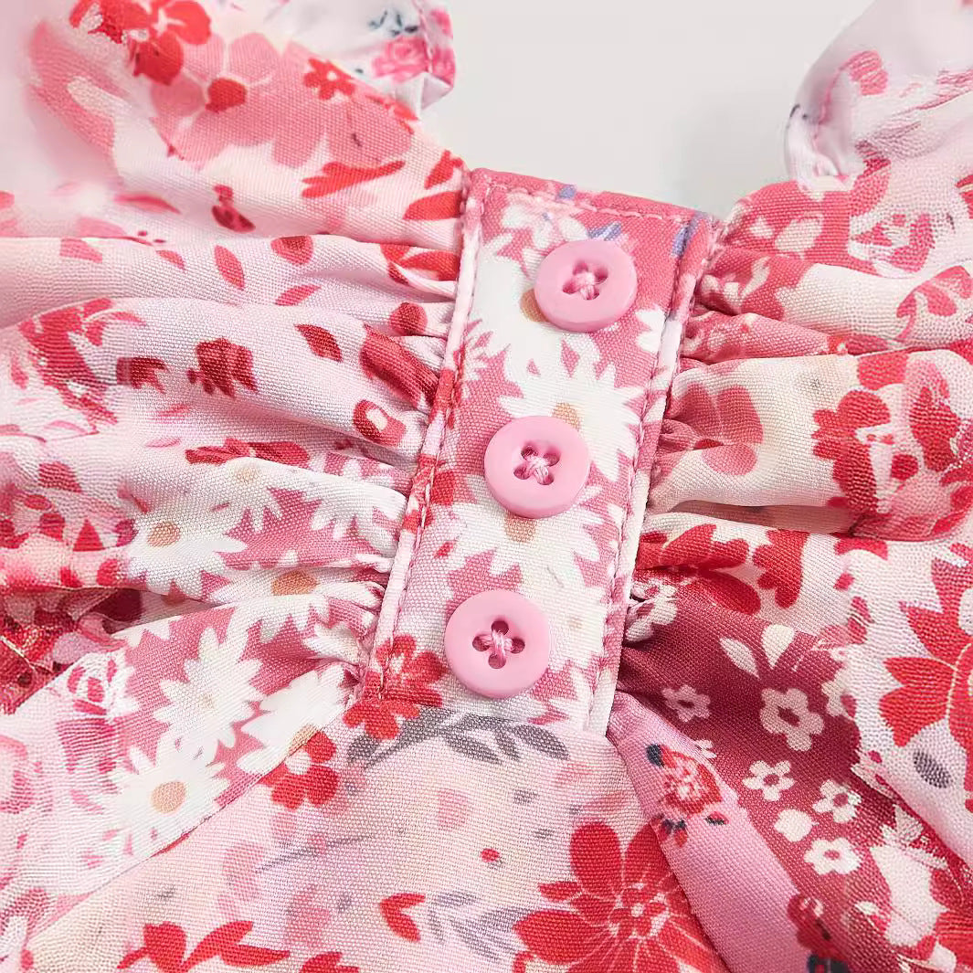 Damernas Lekfull sommarklänning med volangdetaljer Eva Jonsson-Eva Jonsson