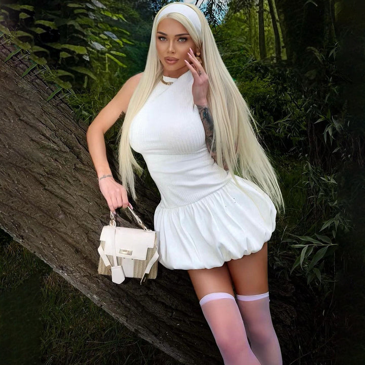 Damernas Lekfulla Miniklänning med raffinerad midjeband och stiligt snitt Eva Jonsson-Eva Jonsson