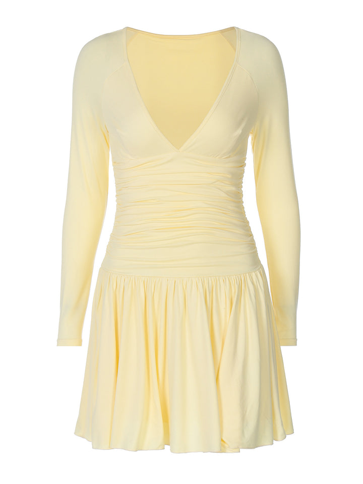 Damernas Leksamt V-wrapklänning med elegant V-hals och volangdetaljer Eva Jonsson-Eva Jonsson