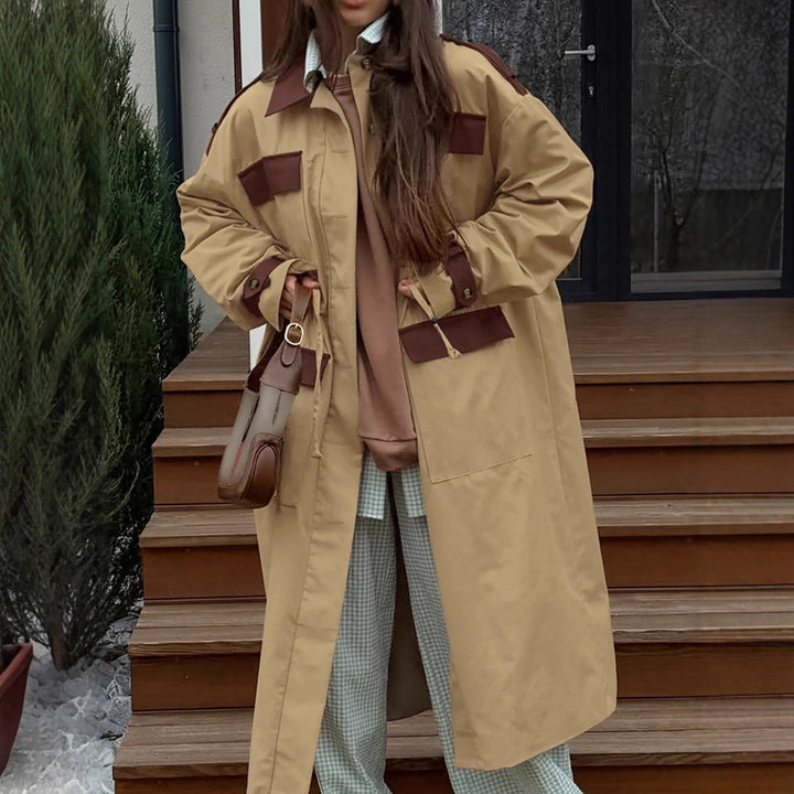 Damernas Longline Utility-jacka med praktiska fickor och justerbar midjerem Eva Jonsson-Eva Jonsson