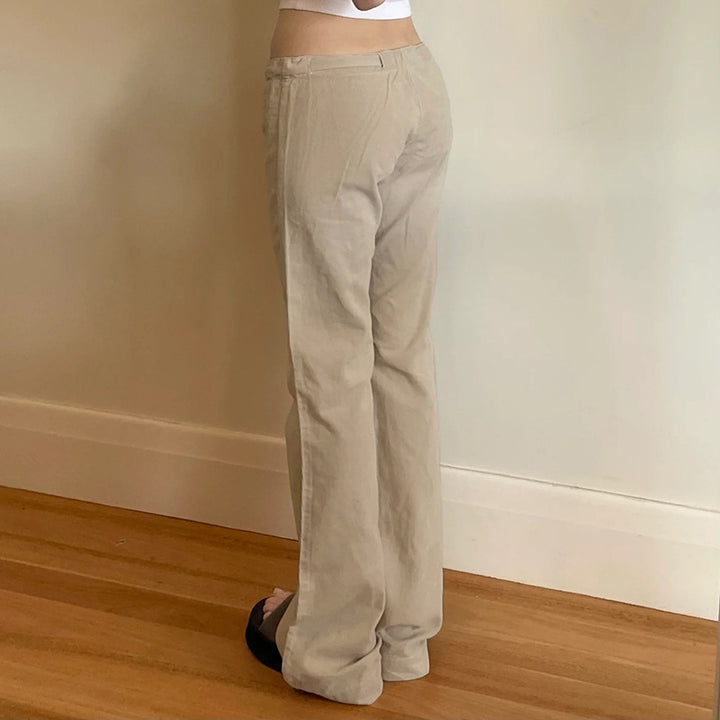 Damernas Löst sittande casual-byxor med elastisk midja och dragsko Eva Jonsson-Eva Jonsson