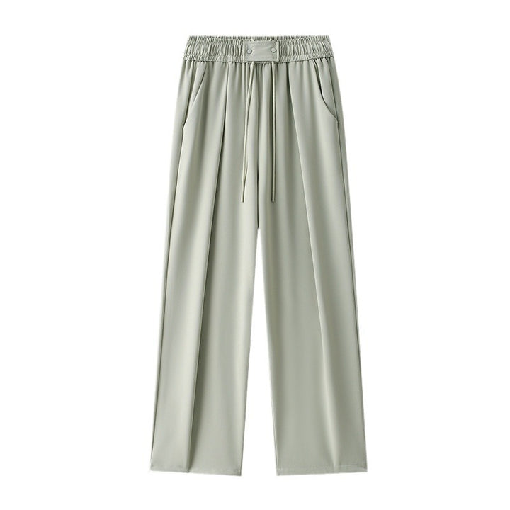 Damernas Löst skurna fritidsbyxor med elastisk midja och justerbar dragsko Eva Jonsson-Eva Jonsson