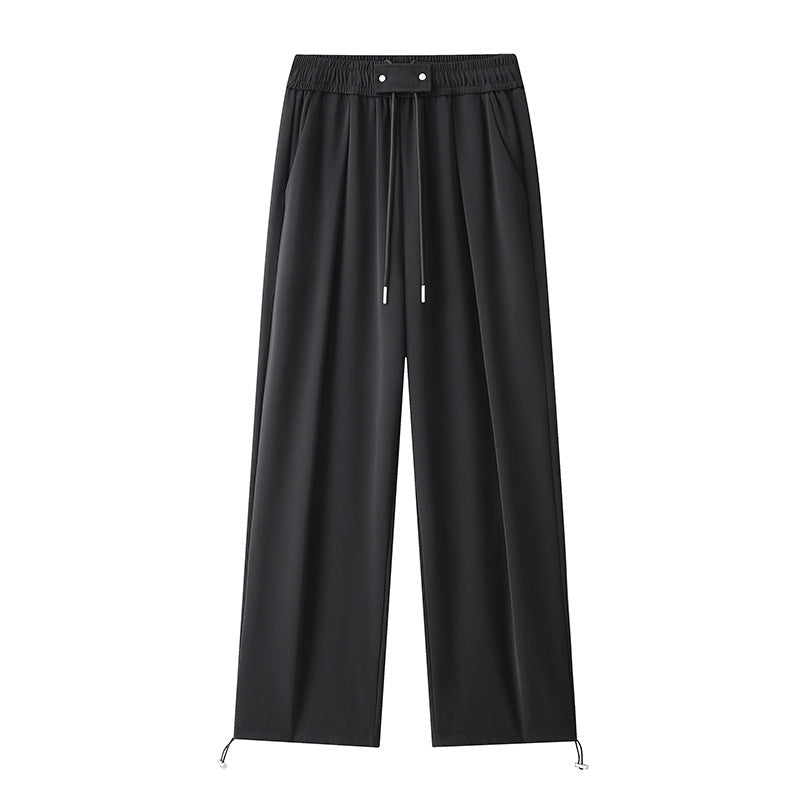 Damernas Löst skurna fritidsbyxor med elastisk midja och justerbar dragsko Eva Jonsson-Eva Jonsson