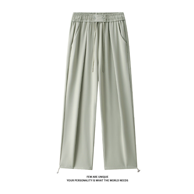 Damernas Löst skurna fritidsbyxor med elastisk midja och justerbar dragsko Eva Jonsson-Eva Jonsson