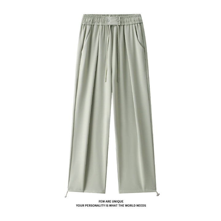 Damernas Löst skurna fritidsbyxor med elastisk midja och justerbar dragsko Eva Jonsson-Eva Jonsson