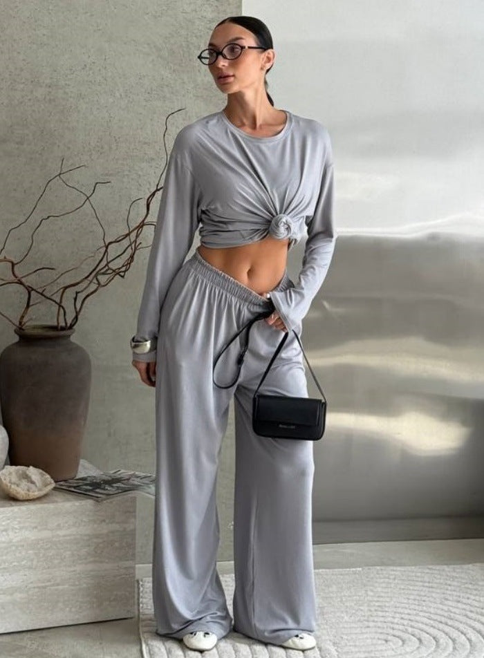 Damernas Lounge-set med knutformad topp av Eva Jonsson-Eva Jonsson