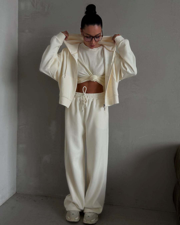 Damernas Loungewear Set med Huvtröja och Vida Byxor Mirla-Eva Jonsson