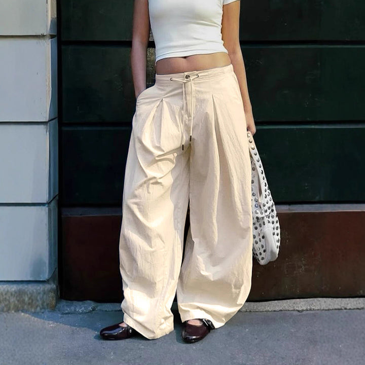 Damernas Luftiga Högmidjade Byxor Eva Jonsson-Eva Jonsson