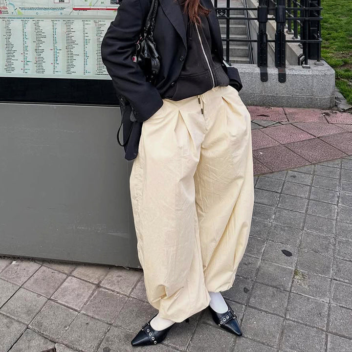 Damernas Luftiga Högmidjade Byxor Eva Jonsson-Eva Jonsson