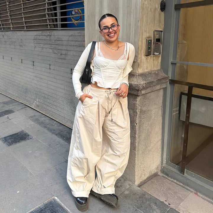 Damernas Luftiga Högmidjade Byxor Eva Jonsson-Eva Jonsson