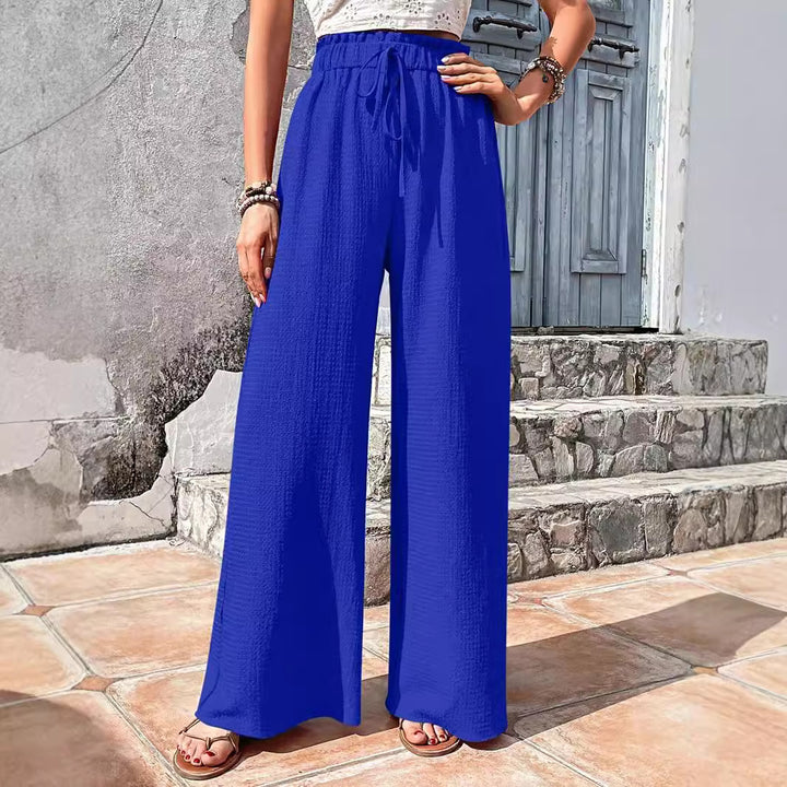 Damernas Luftiga Sommarbyxor med Elastisk Midja Eva Jonsson-Eva Jonsson