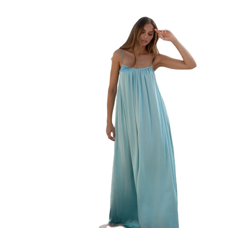 Damernas Luftigt Maxiklänning med fina Spagettiband Eva Jonsson-Eva Jonsson