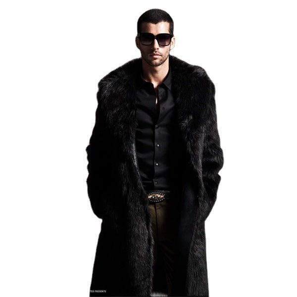 Damernas Lyxig Konstpäls-Kappa med Bred Revers Eva Jonsson-Eva Jonsson