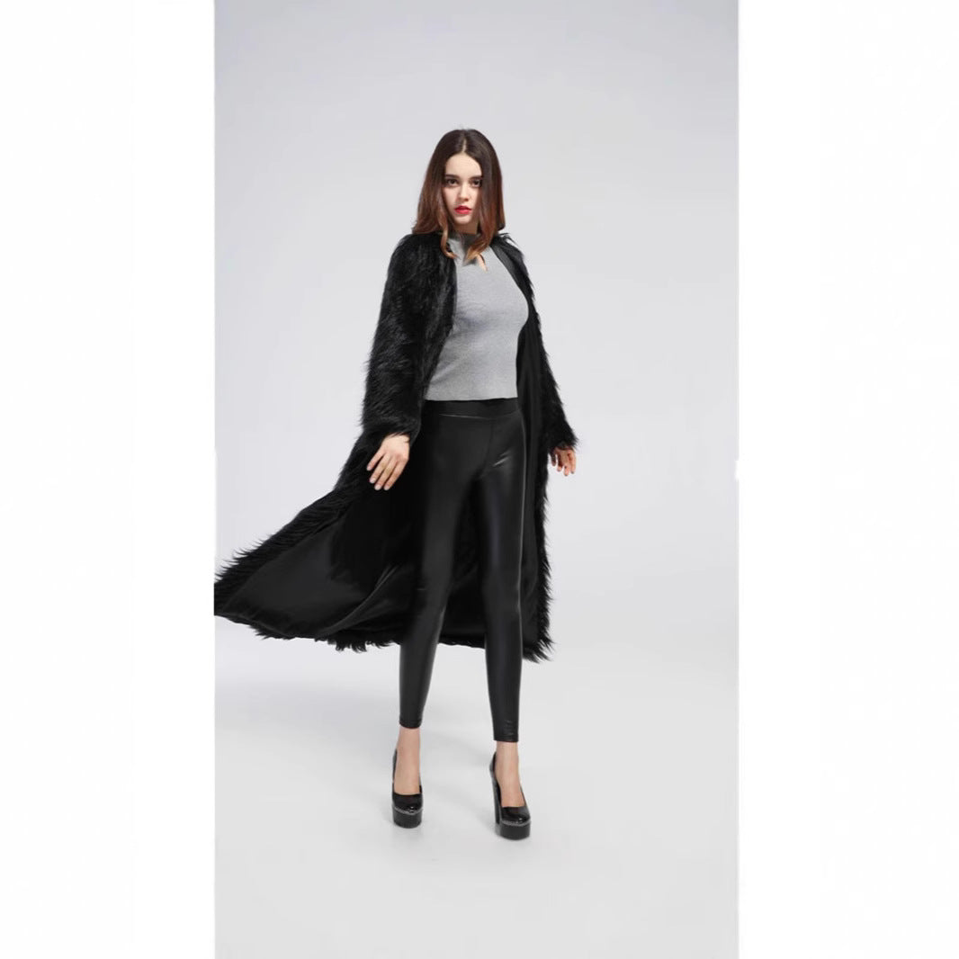 Damernas Lyxig Konstpälsjacka med Elegant Foder Eva Jonsson-Eva Jonsson