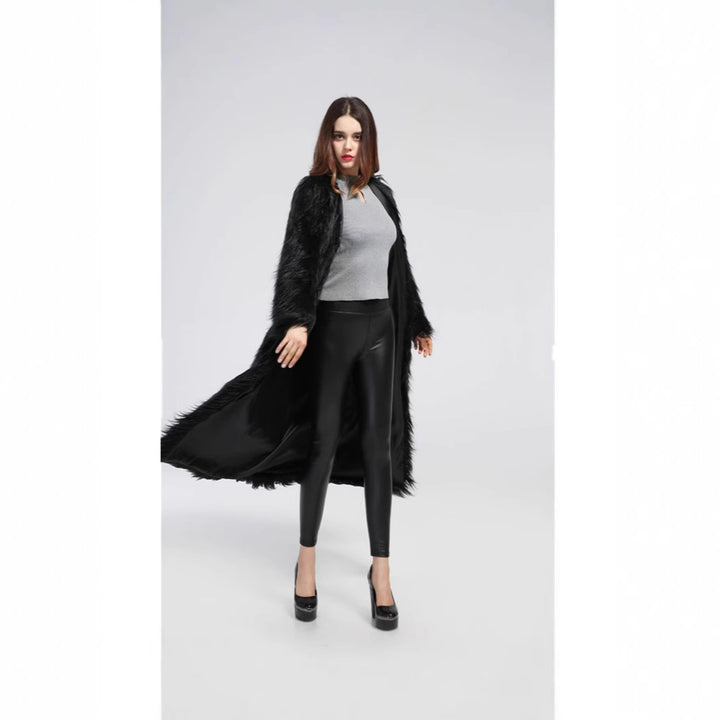 Damernas Lyxig Konstpälsjacka med Elegant Foder Eva Jonsson-Eva Jonsson