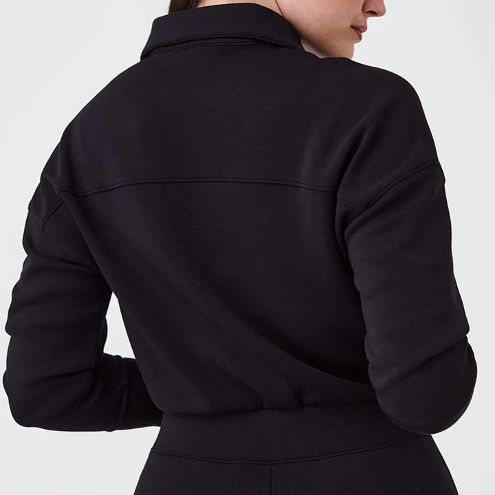 Damernas Lyxig Lounge-Jumpsuit med elegant Ståkrage och praktisk Dragkedja Mirla-Eva Jonsson