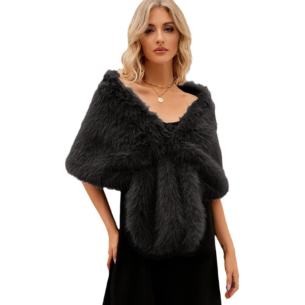 Damernas Lyxiga Konstpälsstola Eva Jonsson-Eva Jonsson