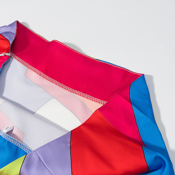 Damernas Maxi-kjol med färgglad tryck och flödande design Eva Jonsson-Eva Jonsson