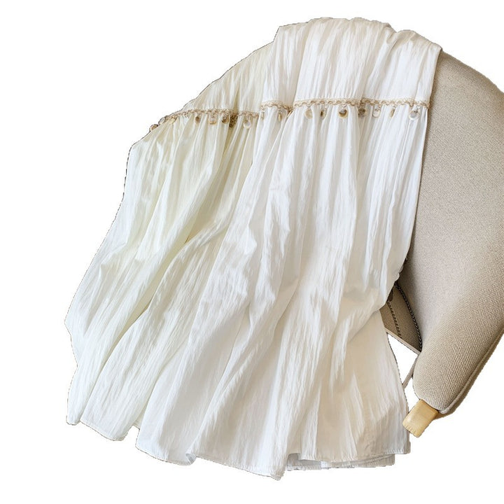 Damernas Maxikjol med Dekorativ Volang och Elastisk Midja Eva Jonsson-Eva Jonsson