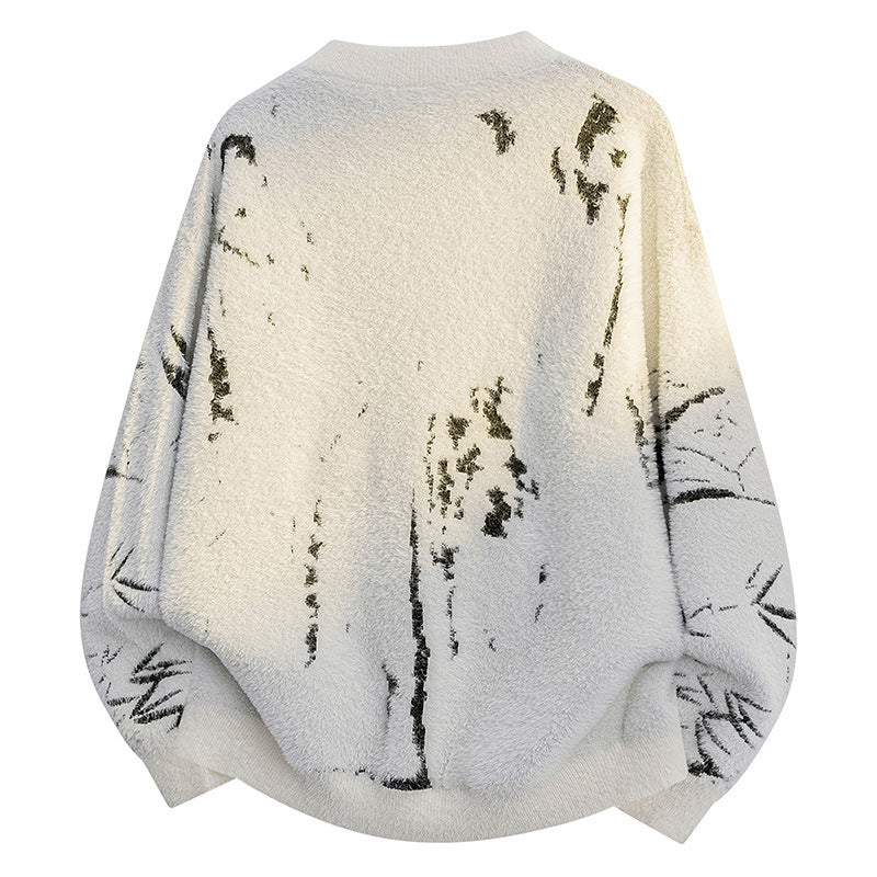 Damernas Mjuk Kram-Pullover med stilfull design i blommor Mirla-Eva Jonsson
