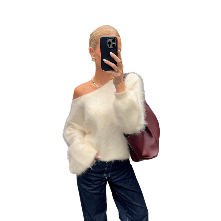 Damernas Mjuk pullover i mohair-blandning med oversized ärmar Mirla-Eva Jonsson